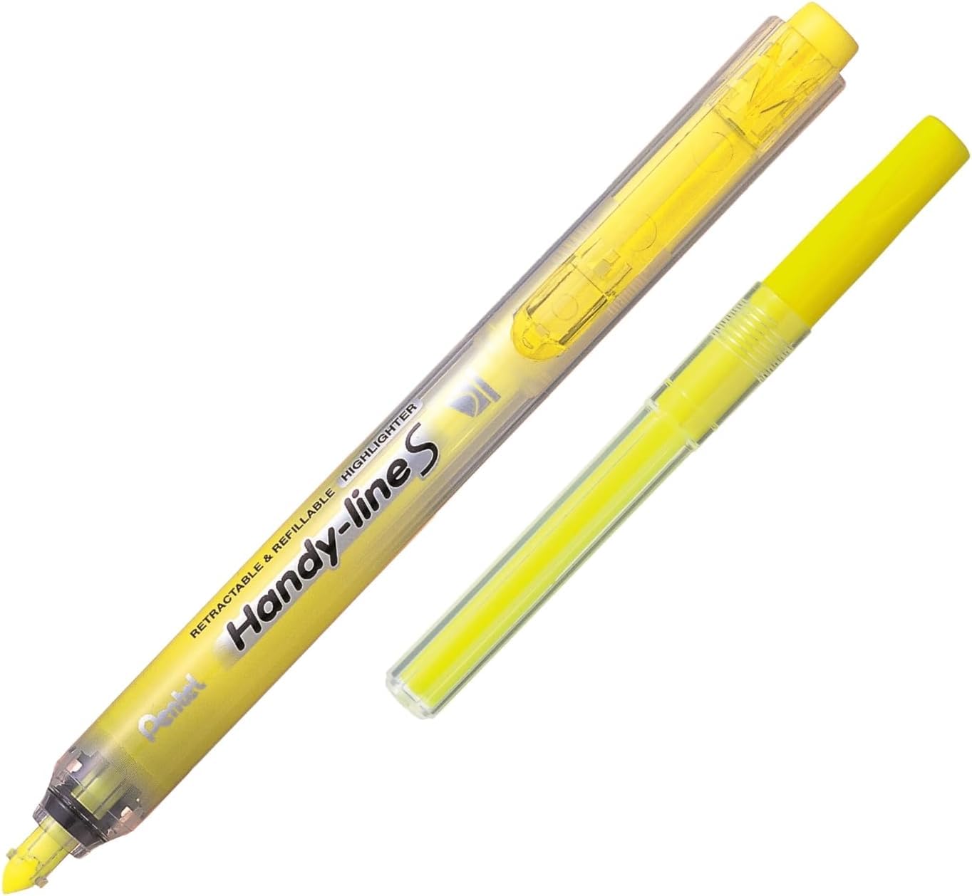 pentel-handy-line-s-surligneur-r-tractable-rechargeable-jaune image 5