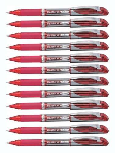 pentel-energel-bl60-roller-gel-1-mm-rouge-lot-de-12 image 6