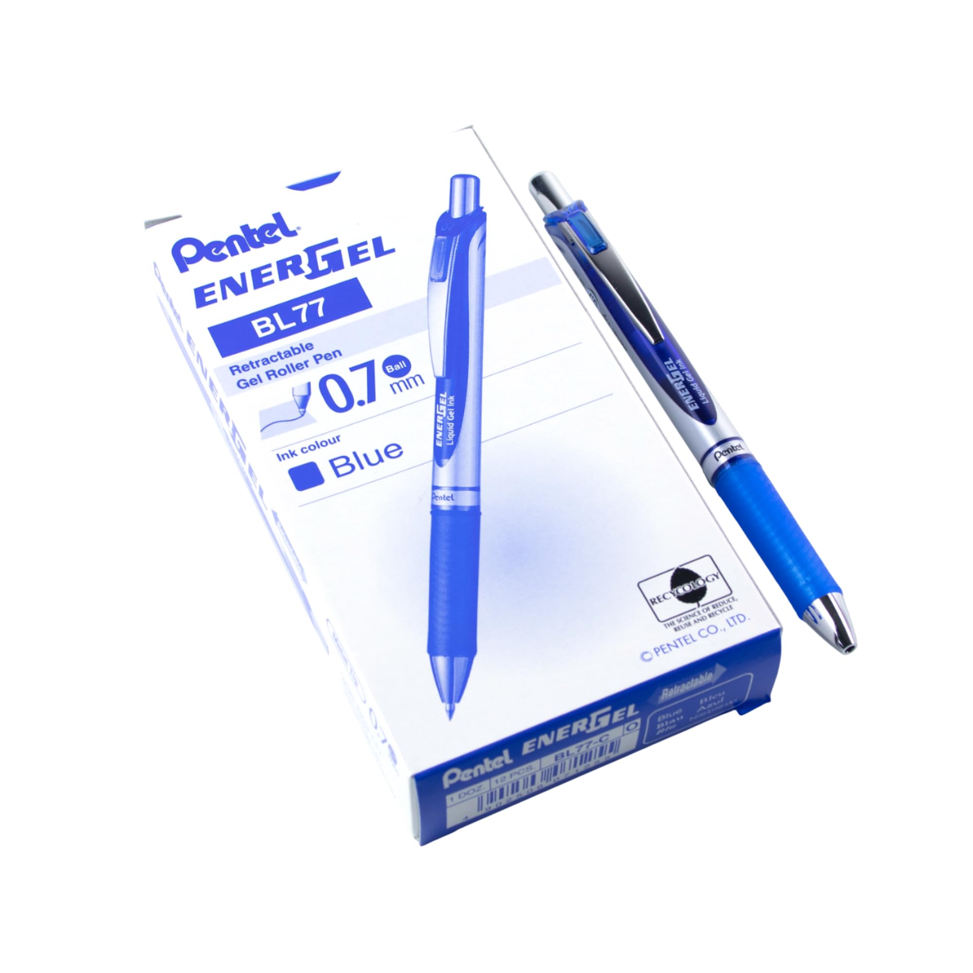 pentel-bl77-energel-roller-gel-r-tractable-0-7-mm-rouge-lot-de-12 image 7