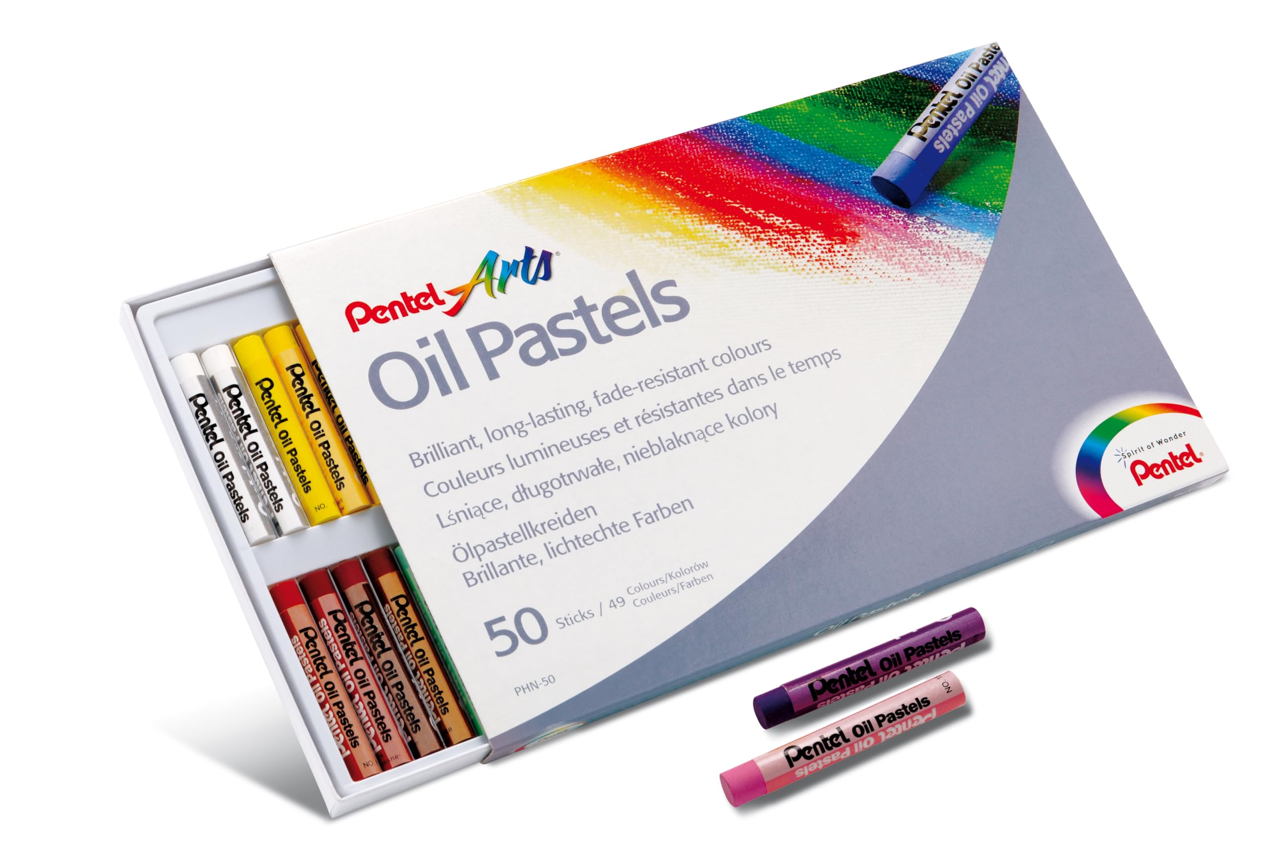 pentel-arts-phn-50u-pastels-l-huile-bo-te-de-50-couleurs-assorties image 5