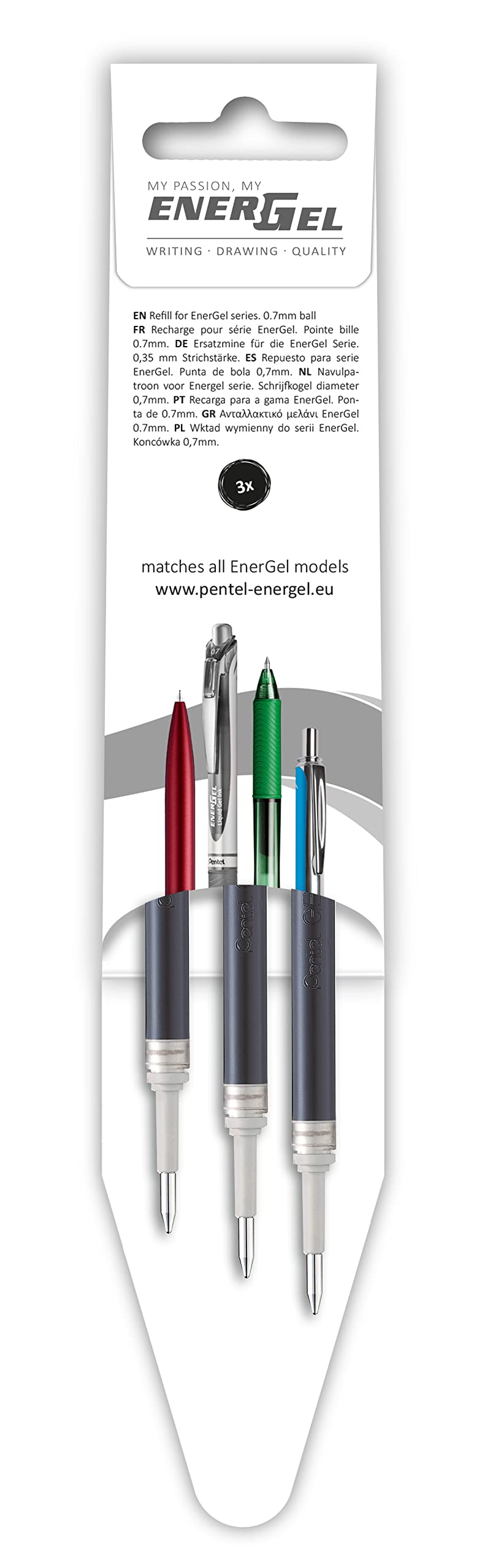pentel-energel-lr7-lot-de-3-recharges-gel-0-7-mm-noires image 3