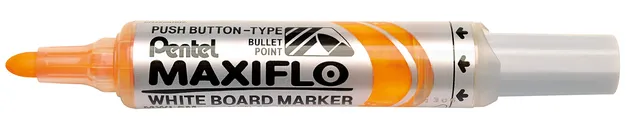 pentel-maxiflo-mwl5m-lot-de-12-marqueurs-tableau-blanc-jaune-pointe-conique-bout image 1
