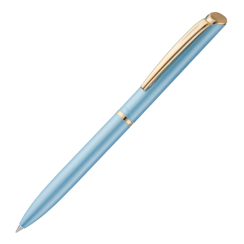 pentel-energel-bl2007p-roller-gel-0-7-mm-corps-m-tal-bleu-ciel-pastel-et-or-coff image 3