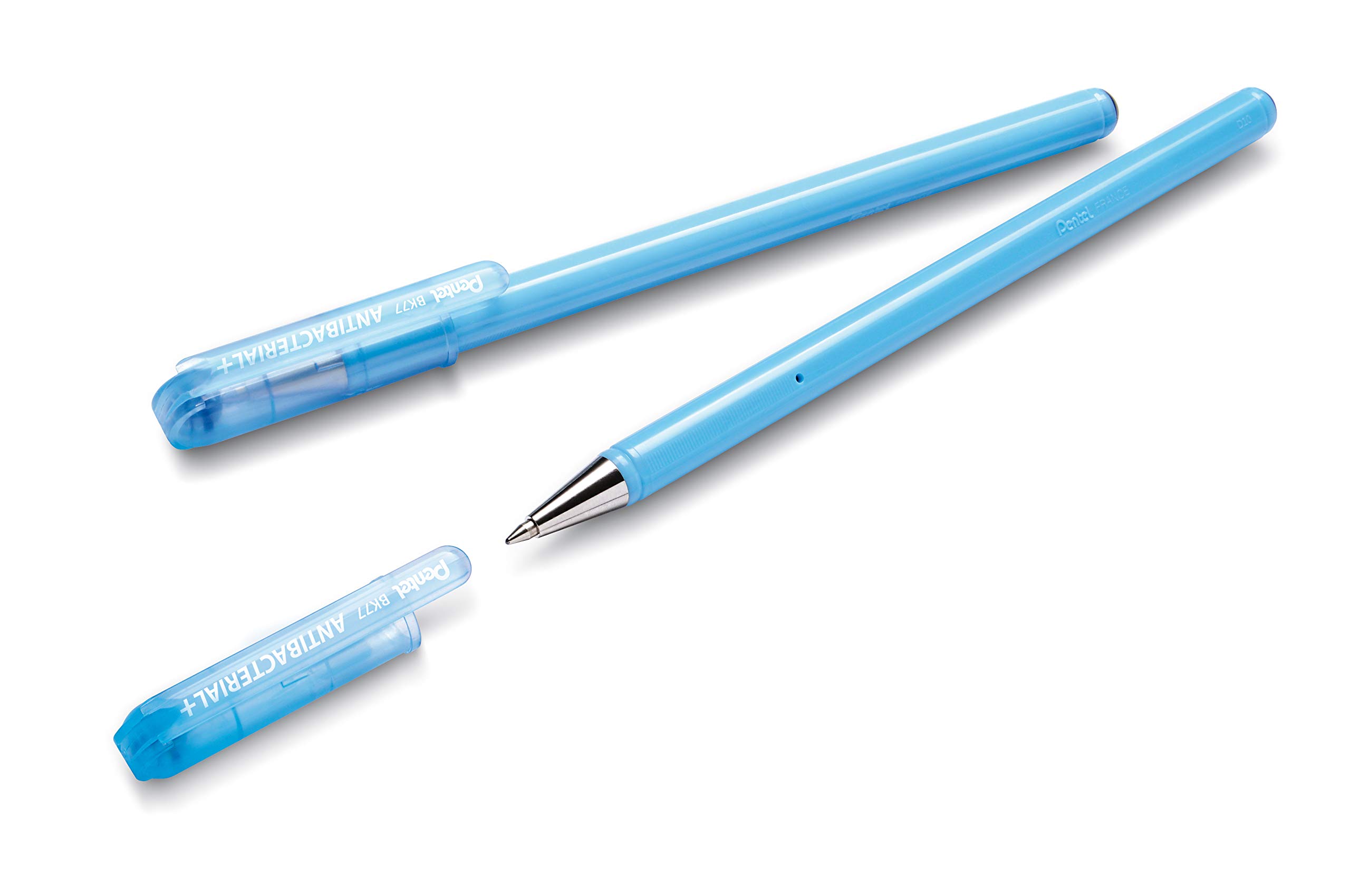 pentel-superb-antibacterial-bk77ab-stylo-bille-noir-lot-de-12 image 4
