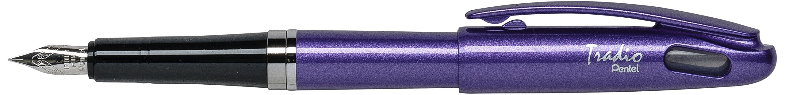 pentel-tradio-stylo-plume-rouge-brillant-trf96-lot-de-12 image 3