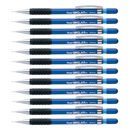 pentel-hi-graph-lot-de-12-porte-mines-0-7-mm-canon-4-mm-bleu image 7