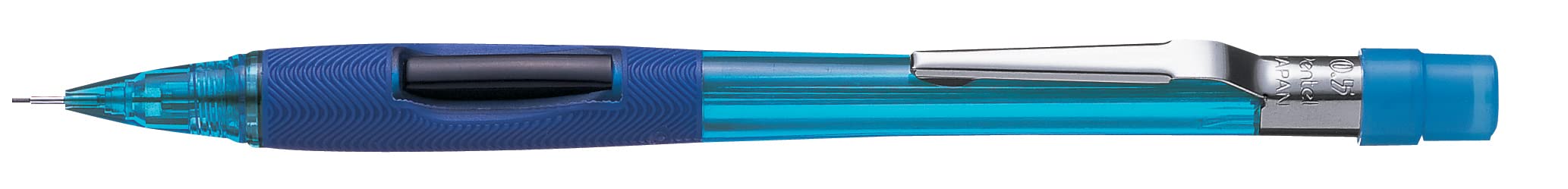 pentel-pd345-porte-mines-0-5-mm-canon-fixe-4-mm-bleu-tui-mines-offert image 2