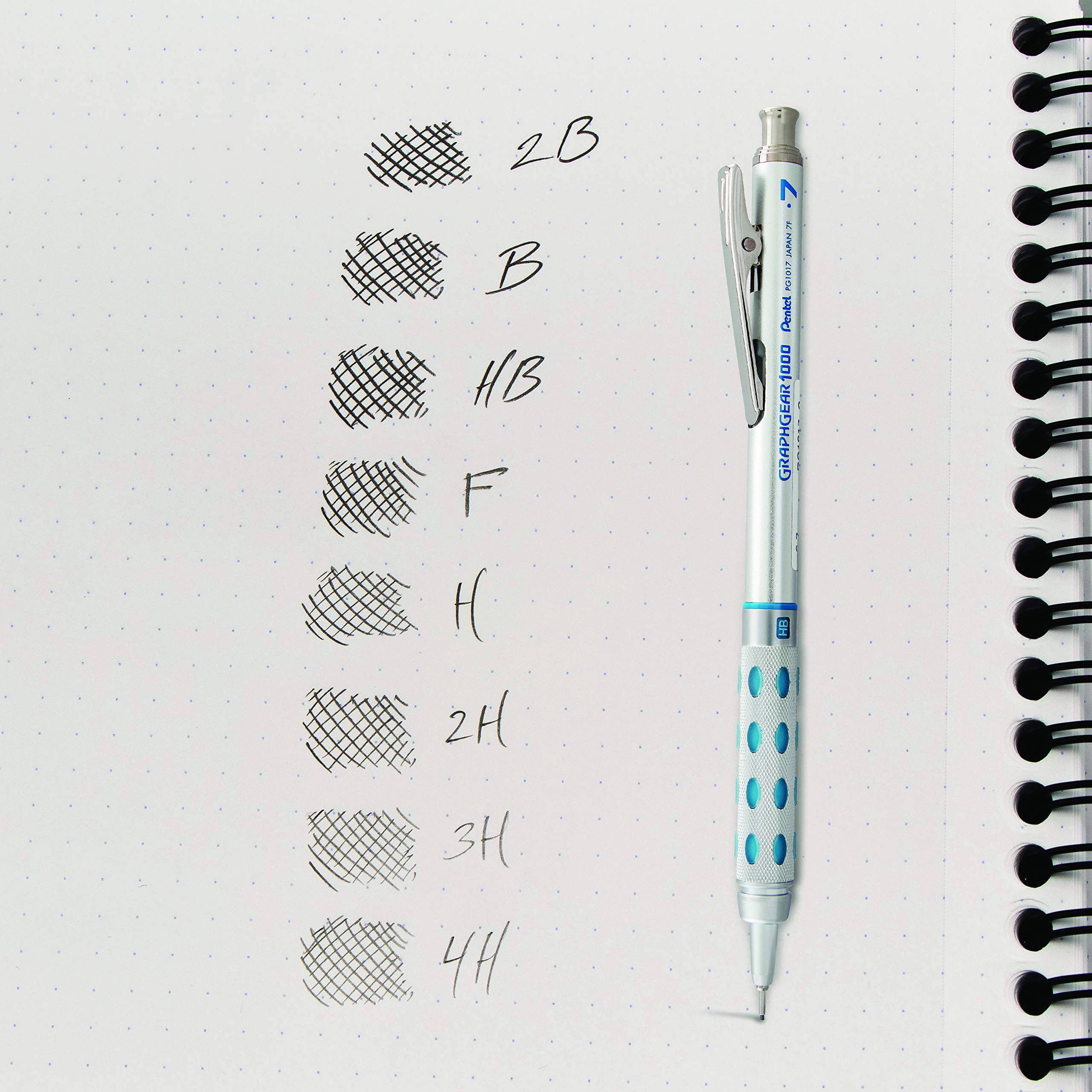 pentel-super-hi-polymer-mines-0-7-mm-3h-lot-de-12-tuis-de-12-mines image 8