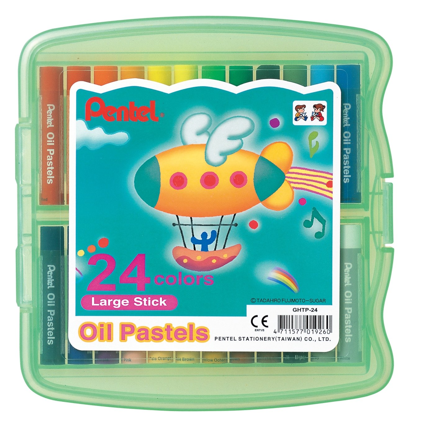 pentel-pastels-l-huile-scolaire-10-mm-24-couleurs-assorties image 2
