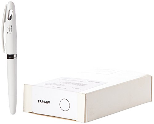 pentel-tradio-stylo-plume-rechargeable-encre-bleue-corps-blanc-vernis-lot-de-12 image 3