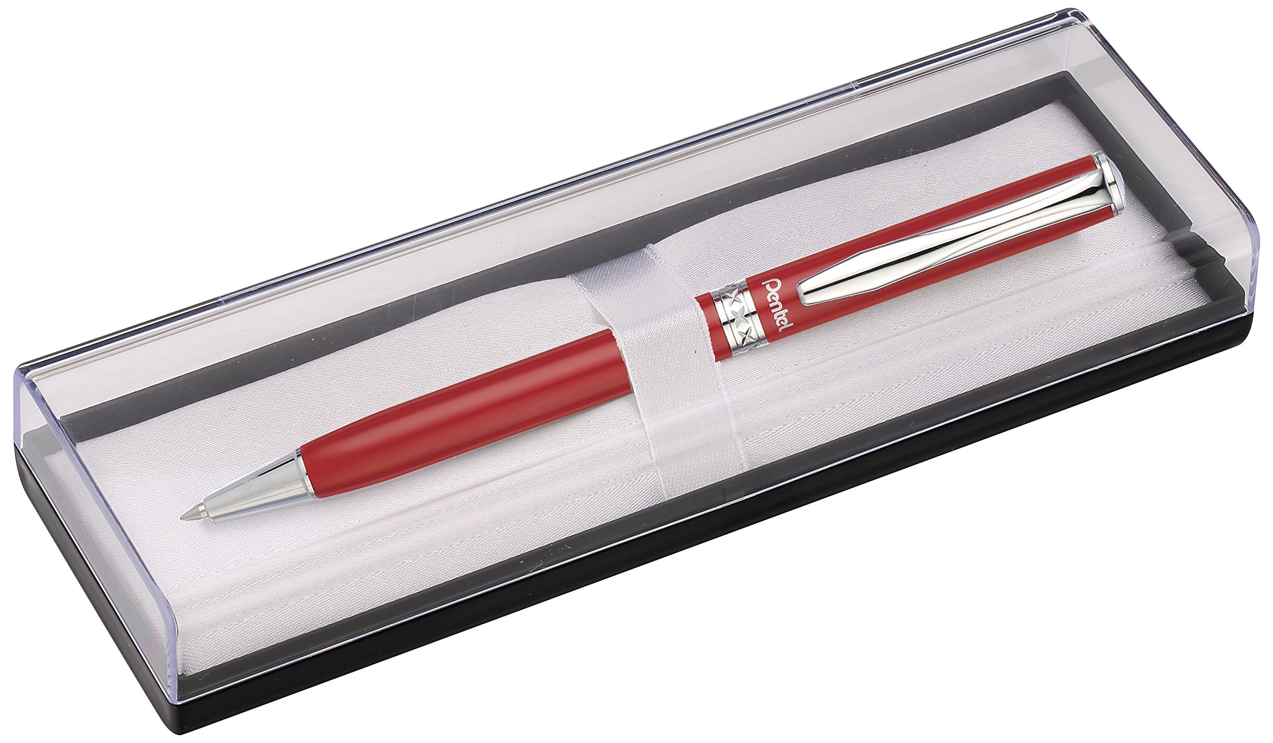 pentel-sterling-stylo-bille-r-tractable-cr-me-0-7-mm-noir image 4