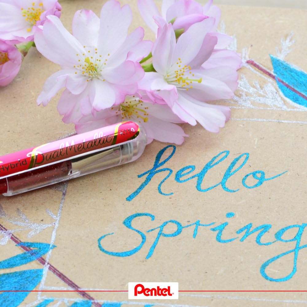 pentel-hybrid-dual-metallic-k110-pochette-de-7-rollers-gel-1-0-mm image 5