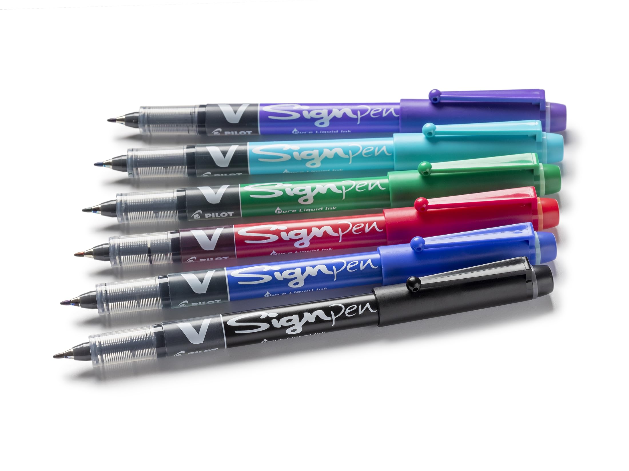 pilot-v-sign-pen-feutre-d-criture-pointe-moyenne-2-mm-lot-de-4-couleurs image 4