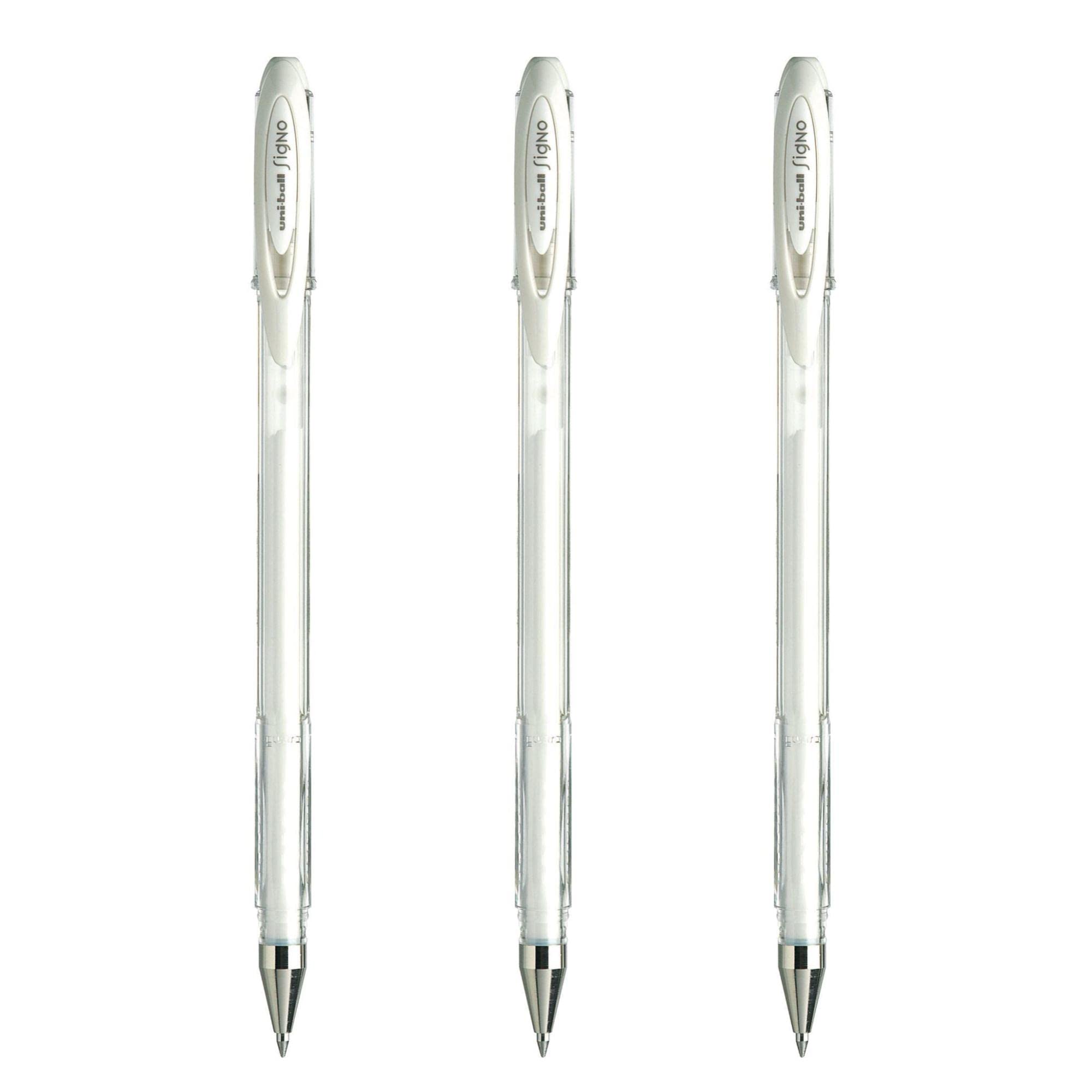 uni-ball-signo-um120-roller-gel-blanc-0-7-mm-lot-de-3 image 1