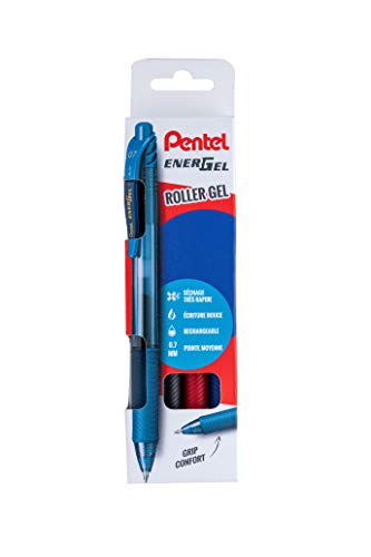 pentel-energel-x-bl107-pochette-de-4-rollers-gel-r-tractables-0-7-mm-noir-rouge- image 7