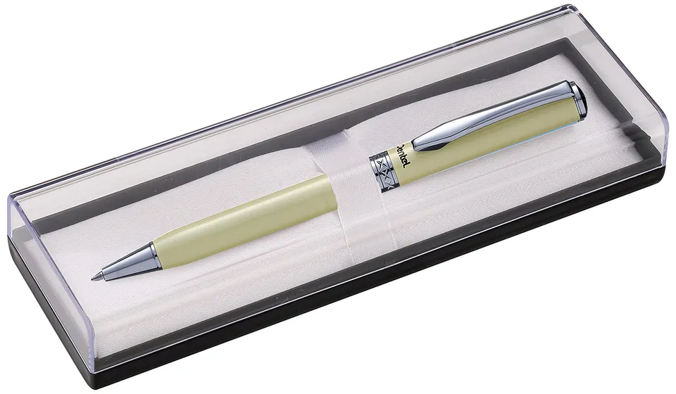 pentel-sterling-stylo-bille-r-tractable-cr-me-0-7-mm-noir image 1