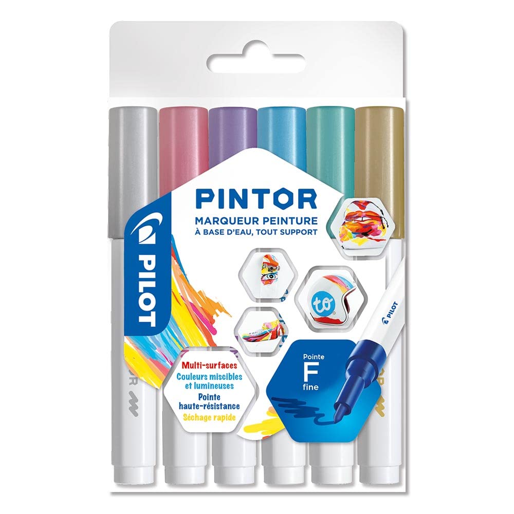 pilot-pintor-marqueur-peinture-multi-surfaces-pointe-fine-couleurs-pastel-pochet image 8