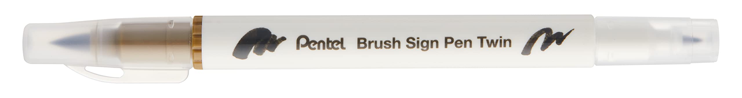pentel-arts-brush-sign-pen-twin-sesw30c-bois-brut-lot-de-10-feutres-pinceau-bi-p image 1