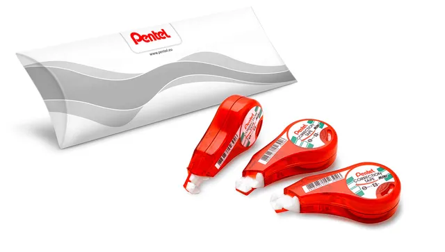 pentel-correction-tape-mini-ztn25bw-ruban-correcteur-pack-de-3 image 1