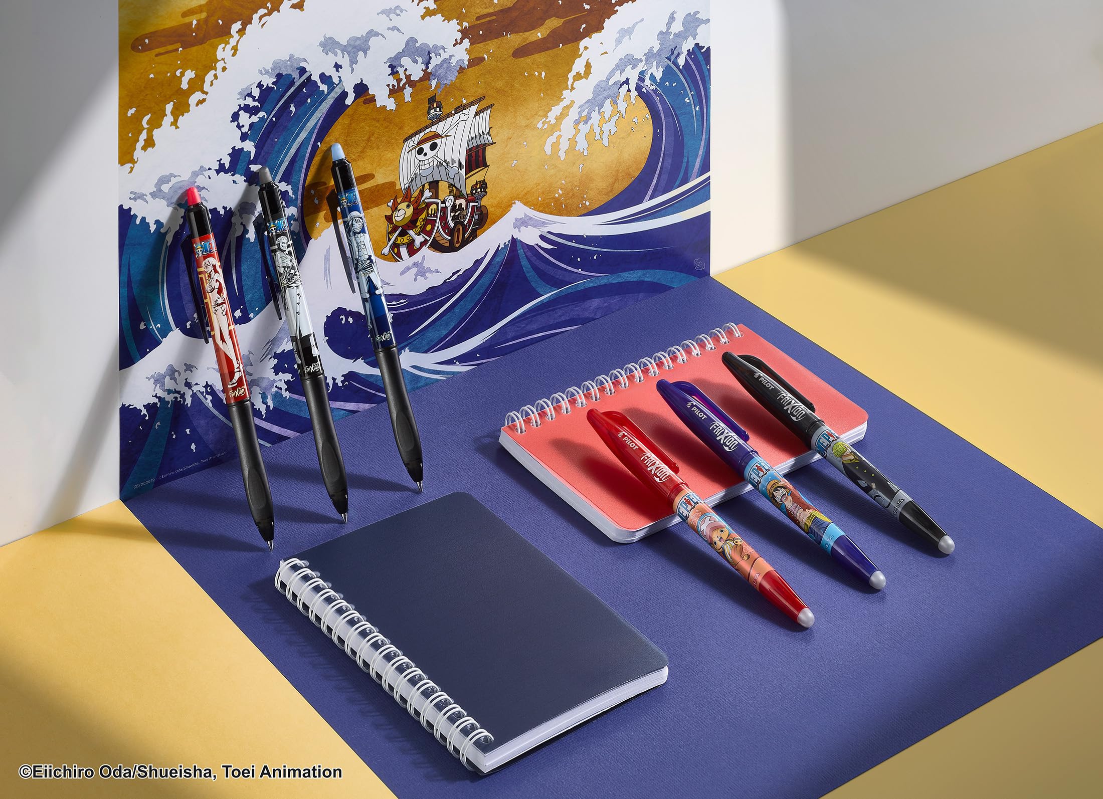 pilot-frixion-x-one-piece-coffret-collector-6-rollers-effa-ables-0-7-mm-4-sticke image 6