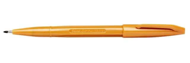 pentel-sign-pen-lot-de-12-feutres-pointe-fibre-ocre image 1