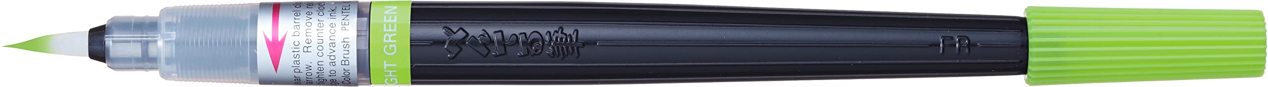 pentel-arts-color-brush-xgfl-pochette-de-6-pinceaux-rechargeables-vert-clair-oli image 5