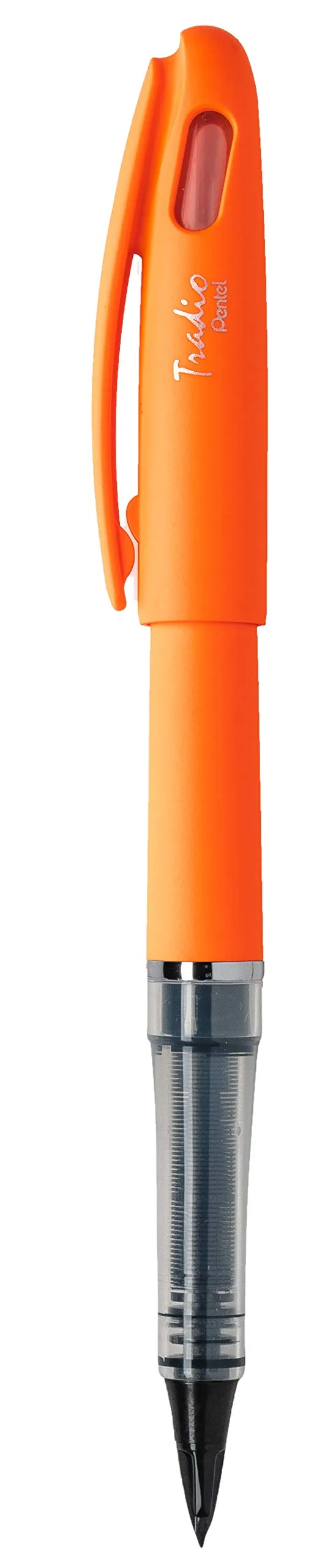 pentel-trj98f-a-lot-de-12-feutres-plume-fluo-pointe-moyenne-0-4-0-7-mm-orange image 1