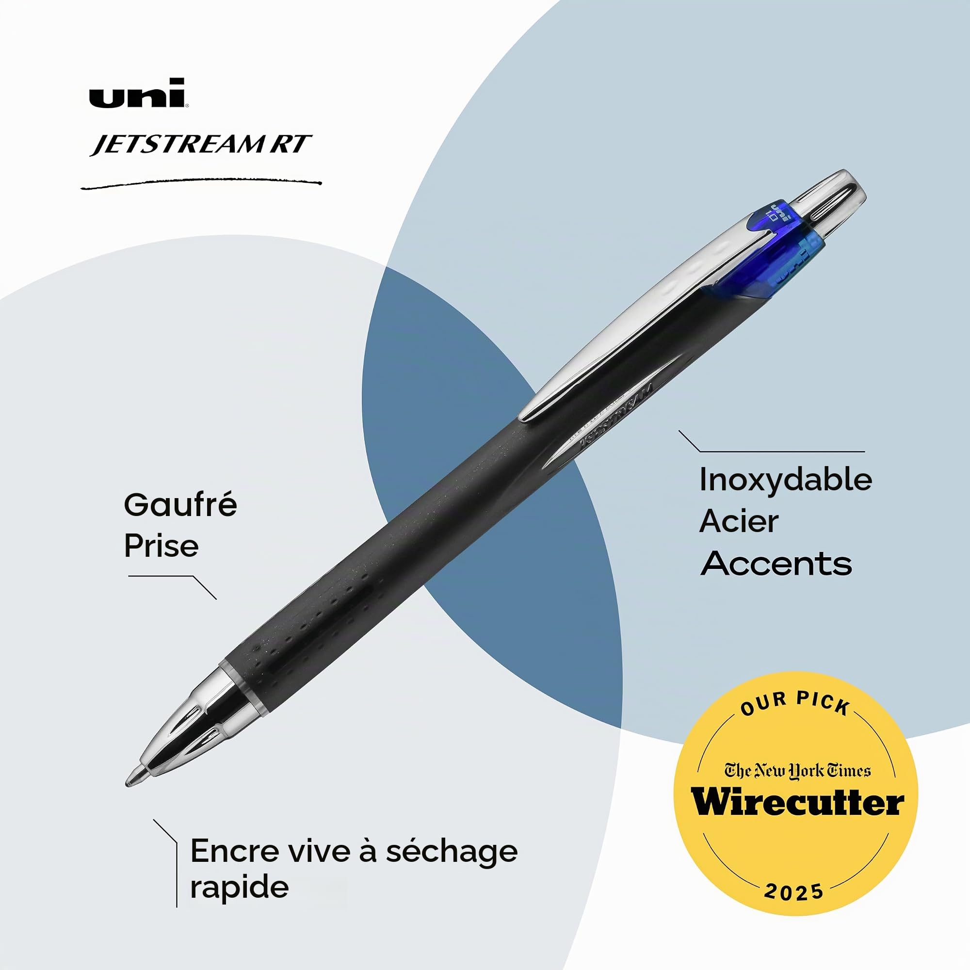 uni-ball-jetstream-rt-stylo-bille-1-0-mm-bleu-lot-de-12 image 5