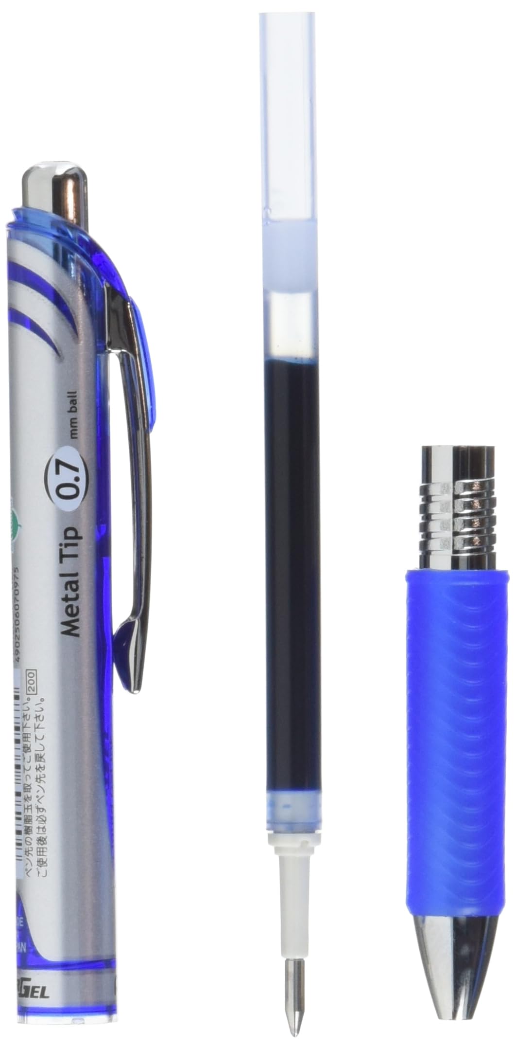pentel-energel-bl77-roller-gel-r-tractable-0-7-mm-bleu-paquet-de-4 image 3