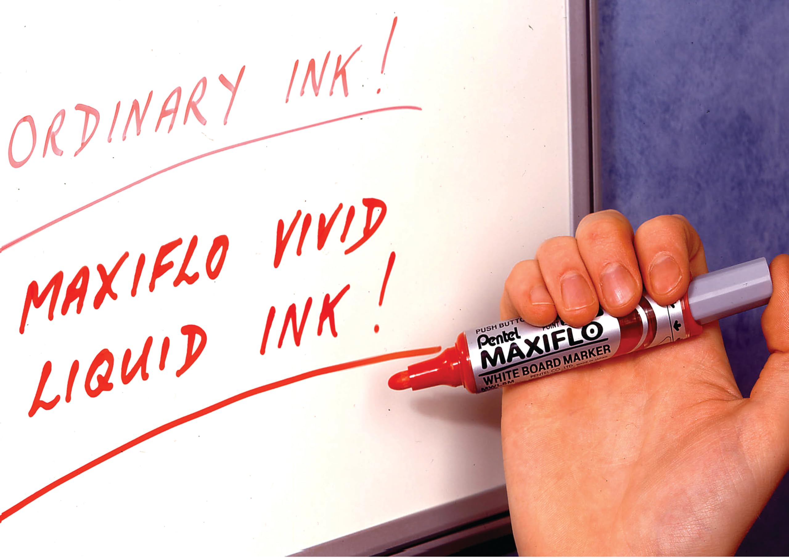 pentel-maxiflo-mwl5m-co-marqueur-tableau-blanc-pointe-ogive-lot-de-12-bleu image 3