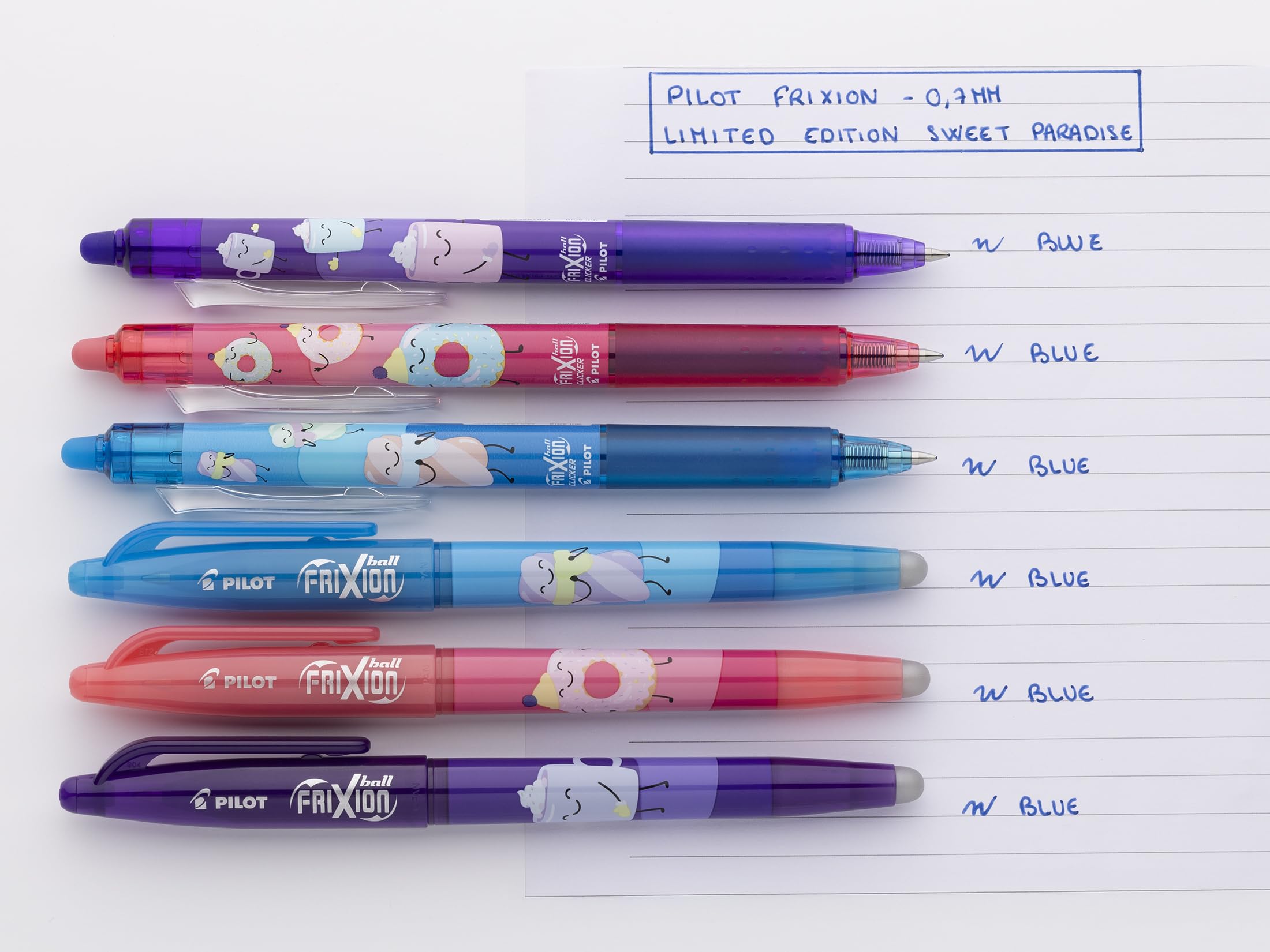 pilot-frixion-ball-light-dition-sweet-paradise-lot-3-rollers-effa-ables-1-surlig image 5