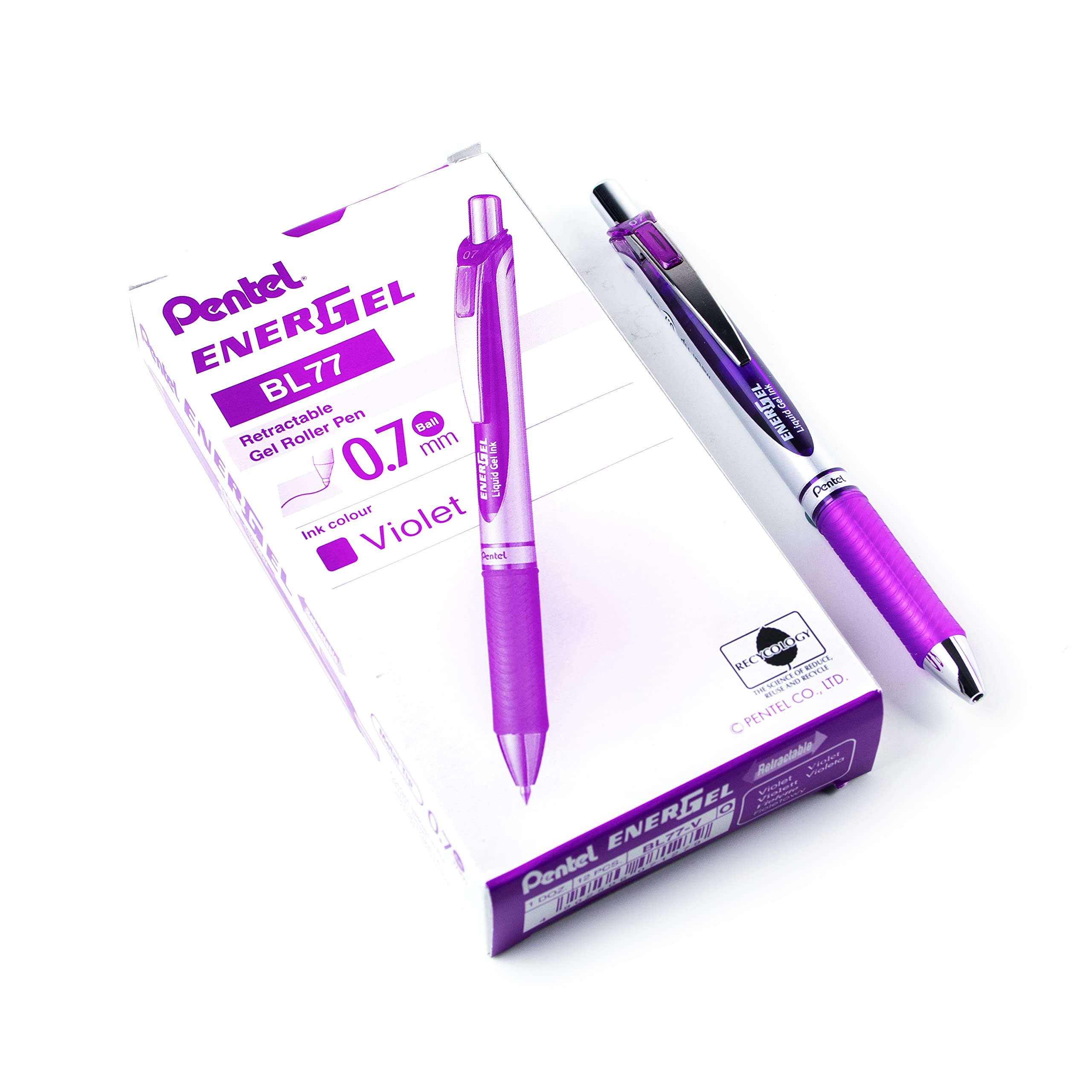 pentel-bl77-energel-roller-gel-r-tractable-0-7-mm-rouge-lot-de-12 image 8
