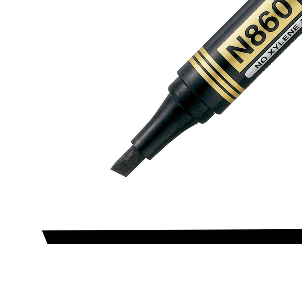 pentel-n860-marqueur-permanent-biseaut-2-3-x-4-5-mm-vert-lot-de-12 image 8