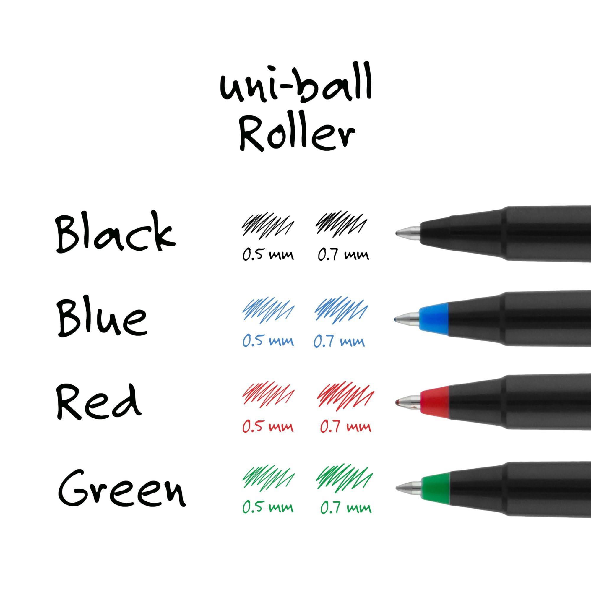 uni-ball-roller-ball-stick-micro-vert-lot-de-12 image 4