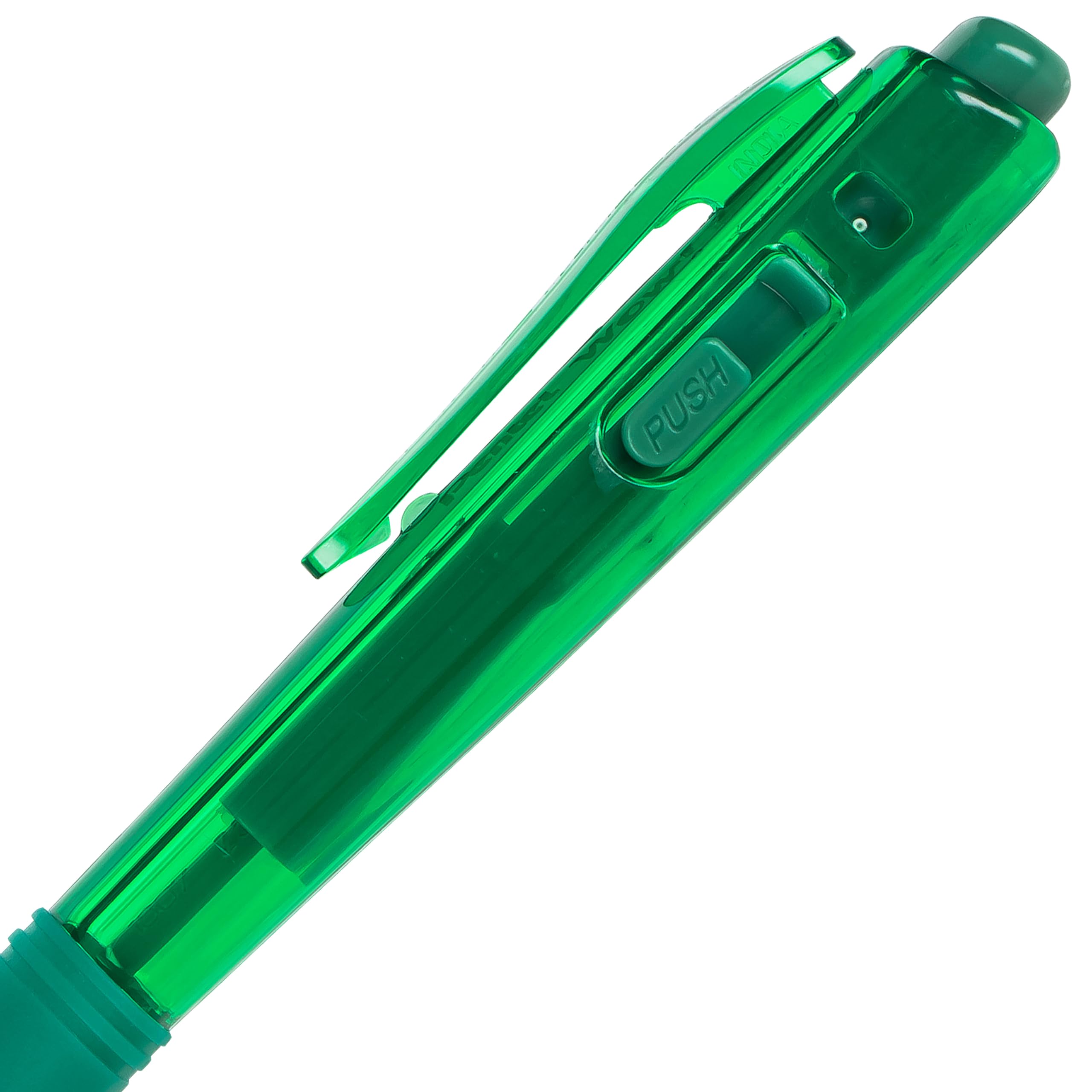 pentel-wow-stylo-bille-r-tractable-triangulaire-1-mm-vert-lot-de-12 image 4