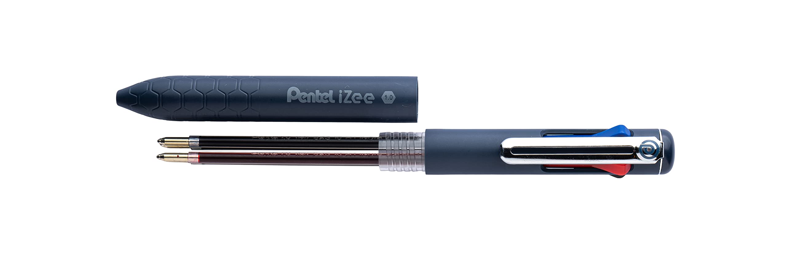 pentel-izee-bxc470-dc-lot-de-12-stylos-bille-4-couleurs-encre-faible-viscosit-po image 4