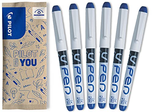 pilot-v-pen-effa-able-6-stylos-plume-bleu-plume-moyenne image 8