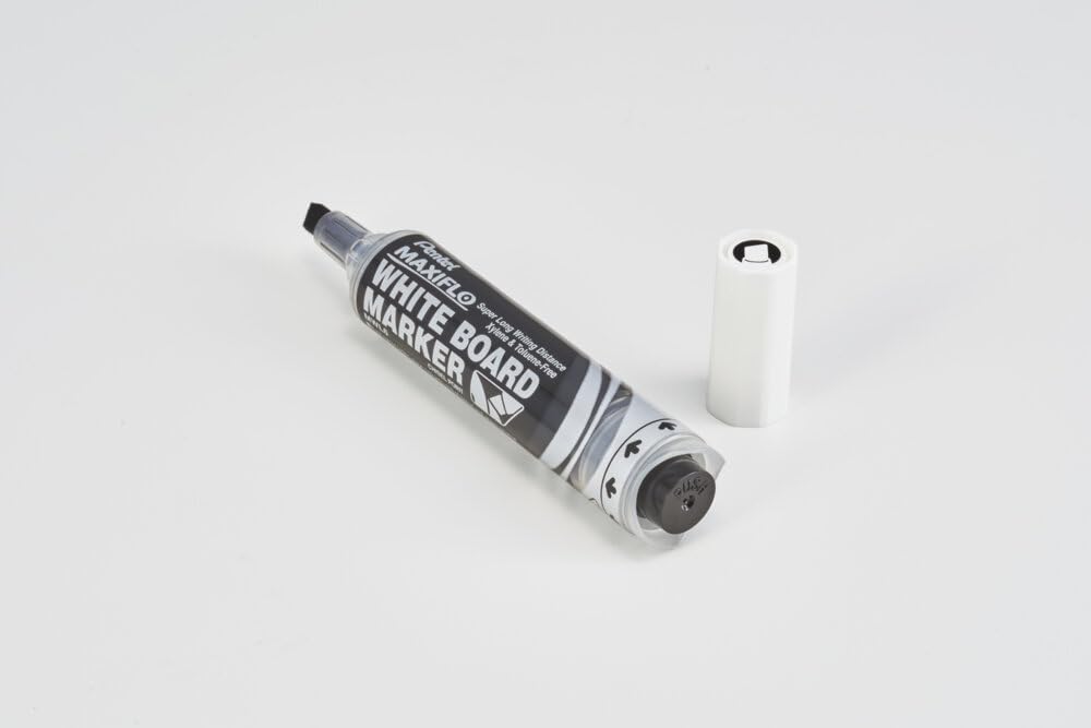 pentel-maxiflo-mwl6-ao-marqueur-tableau-blanc-noir-pointe-biseaut-e-lot-de-12 image 4