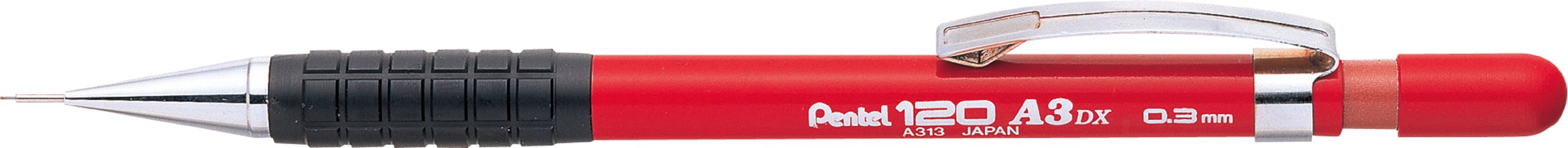 pentel-hi-graph-a313-porte-mine-0-3-mm-rouge-canon-long-4-mm image 2