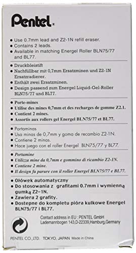 pentel-pl77-a-porte-mine-0-7-mm-aluminium-noir-lot-de-12 image 6