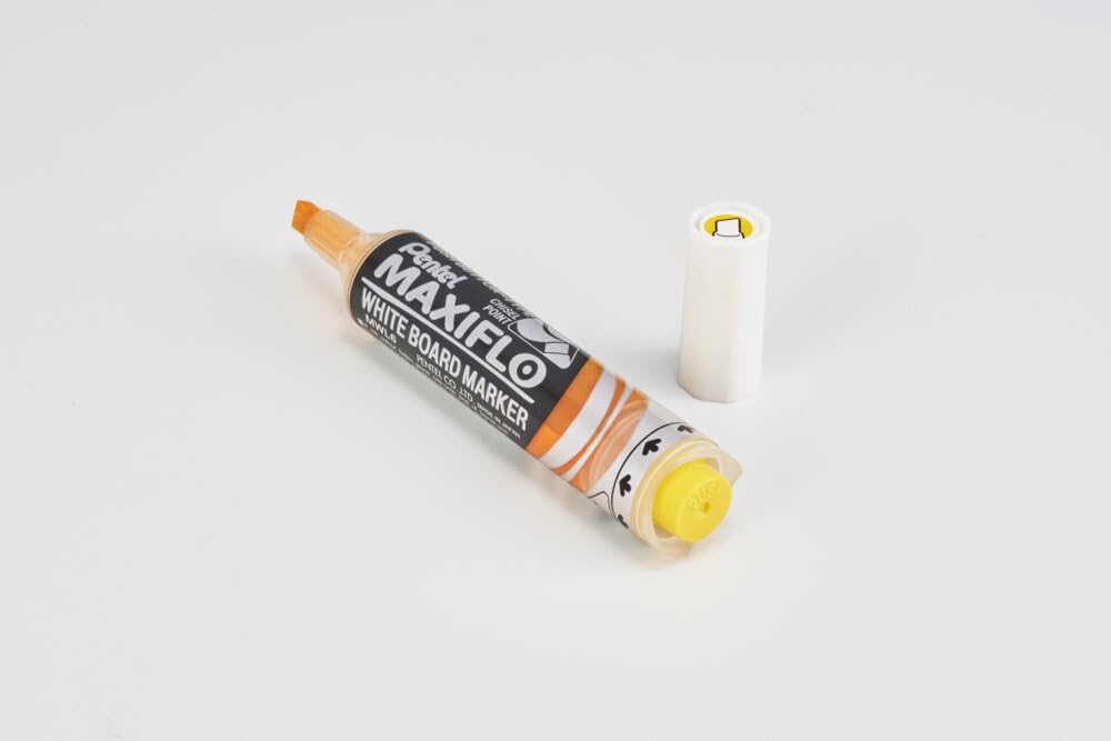 pentel-maxiflo-mwl6-lot-de-12-marqueurs-effa-ables-sec-pour-tableaux-blancs-poin image 3