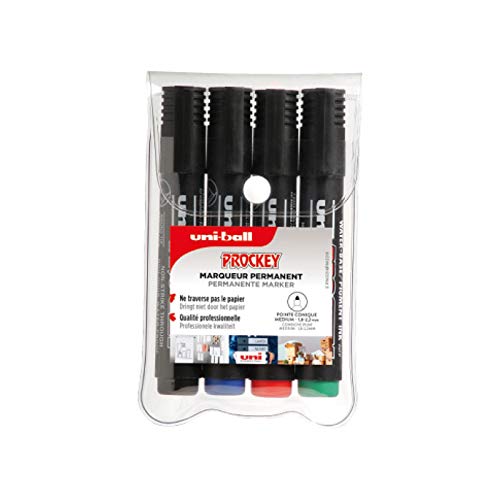uni-ball-prockey-pm-122-marqueur-permanent-pointe-ogive-1-2-1-8-mm-pack-de-4-cou image 8