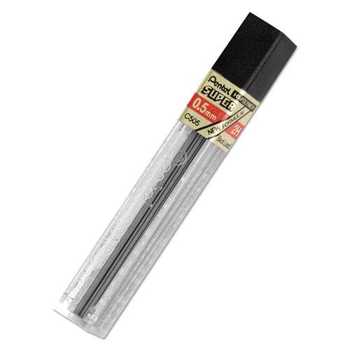 pentel-super-hi-polymer-c505-2h-mines-porte-mines-0-5-mm-lot-de-12-tuis-de-12-mi image 7