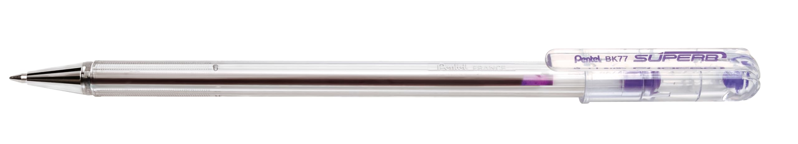 pentel-superb-bk77f-stylo-bille-0-7-mm-rose-lot-de-12 image 5