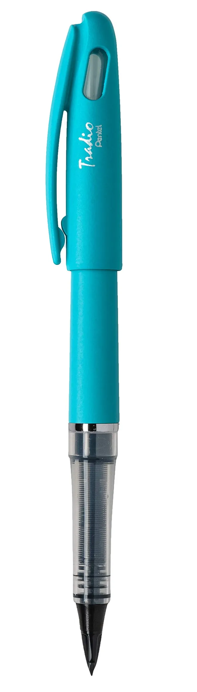 pentel-trj98s-a-lot-de-12-feutres-plume-fluo-bleu-ciel-pointe-0-4-0-7-mm image 1