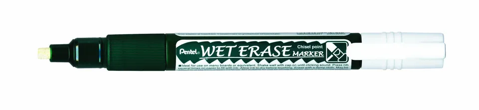 pentel-arts-smw26-marqueur-craie-blanc-pointe-biseaut-e-1-pi-ce image 1