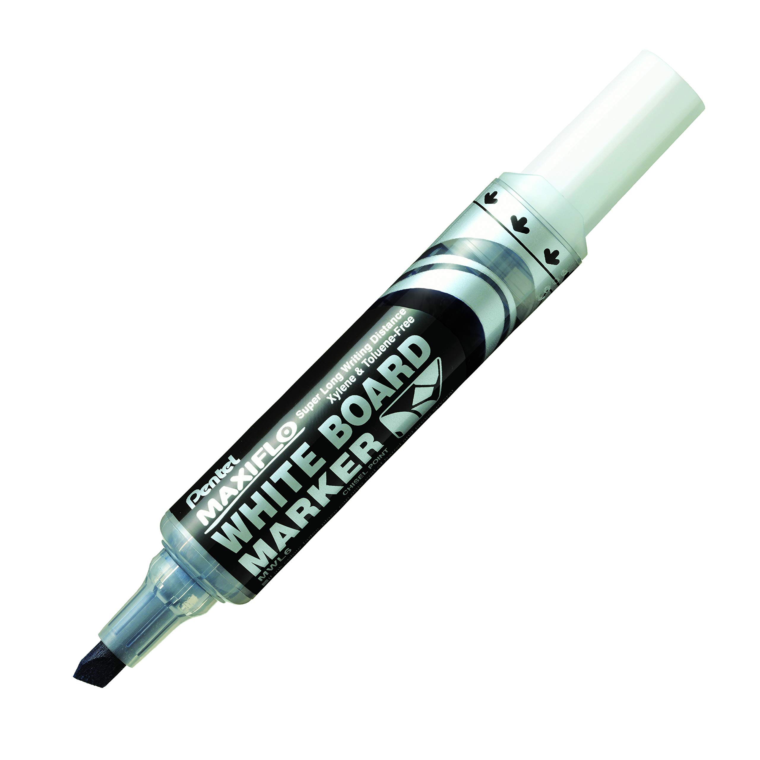 pentel-maxiflo-mwl6-ao-marqueur-tableau-blanc-noir-pointe-biseaut-e-lot-de-12 image 5