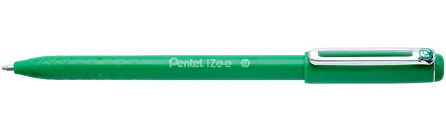 pentel-izee-bx460-vert-stylo-bille-capuchon-1-0-mm-lot-de-12 image 1