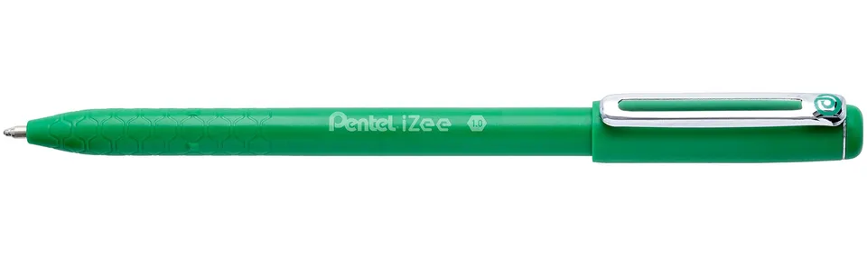 pentel-izee-bx460-vert-stylo-bille-capuchon-1-0-mm-lot-de-12 image 1