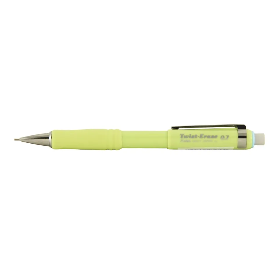 pentel-twist-erase-iii-porte-mine-0-7-mm-corps-vert-c-ladon image 1